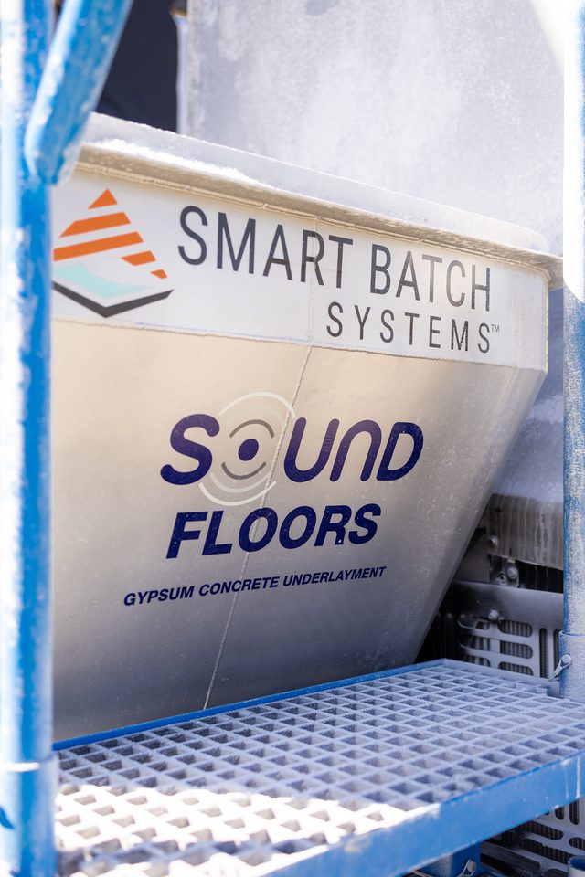 Smart Batch and Sound Floors decals on the wet hopper